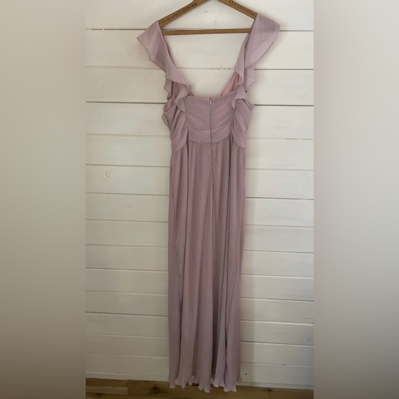NWT ASTR The Label Golden Hour Jumpsuit MEDIUM Pleated Wide Leg Sleeveless Lilac - Picture 3 of 6